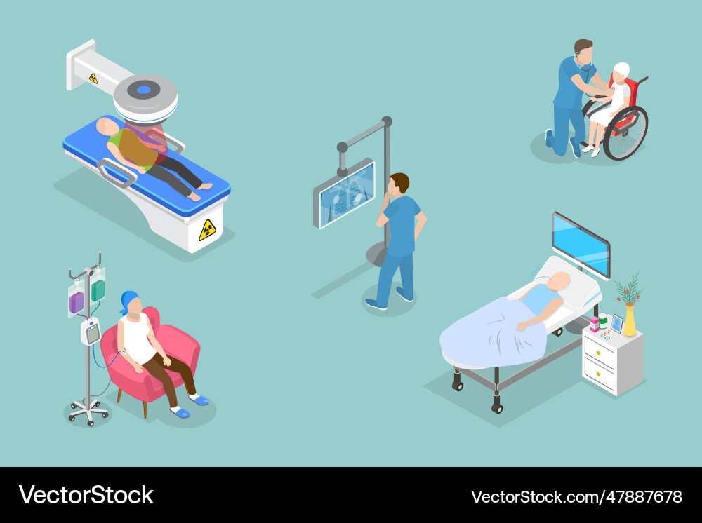 3d isometric flat conceptual Royalty Free Vector Image
