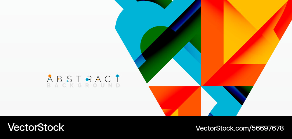 Bright geometric shapes overlap creating dynamic Bright geometric shapes overlap creating dynamic vector image