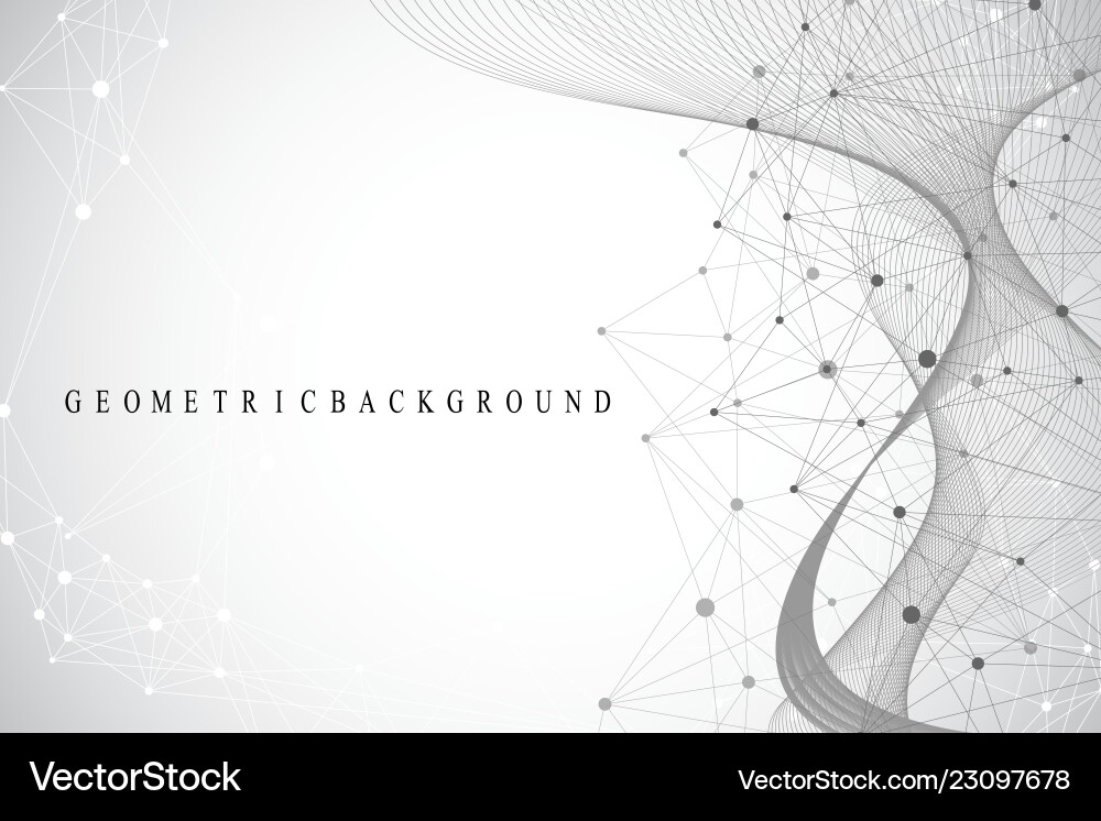 Geometric abstract background with connected lines Geometric abstract background with connected lines vector image