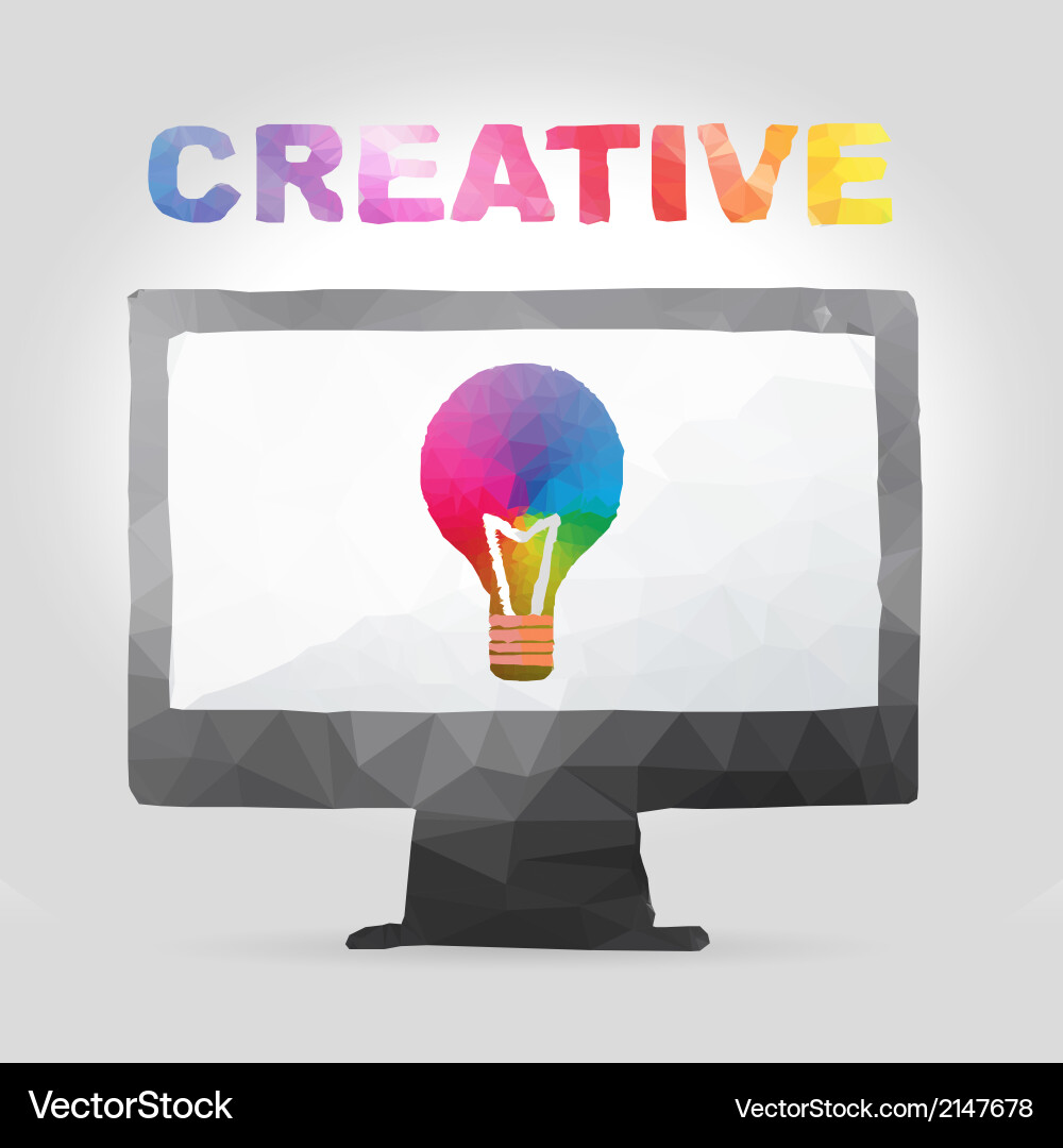 Polygon Display Concepts Vector Image