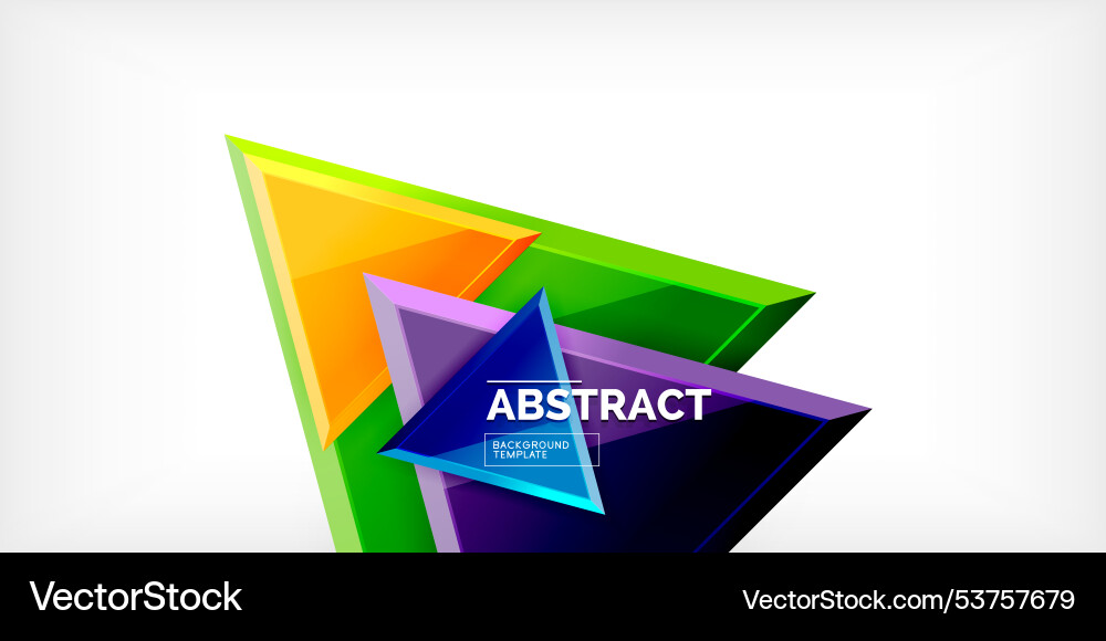 Abstract background - glossy triangles Abstract background - glossy triangles Vector Image