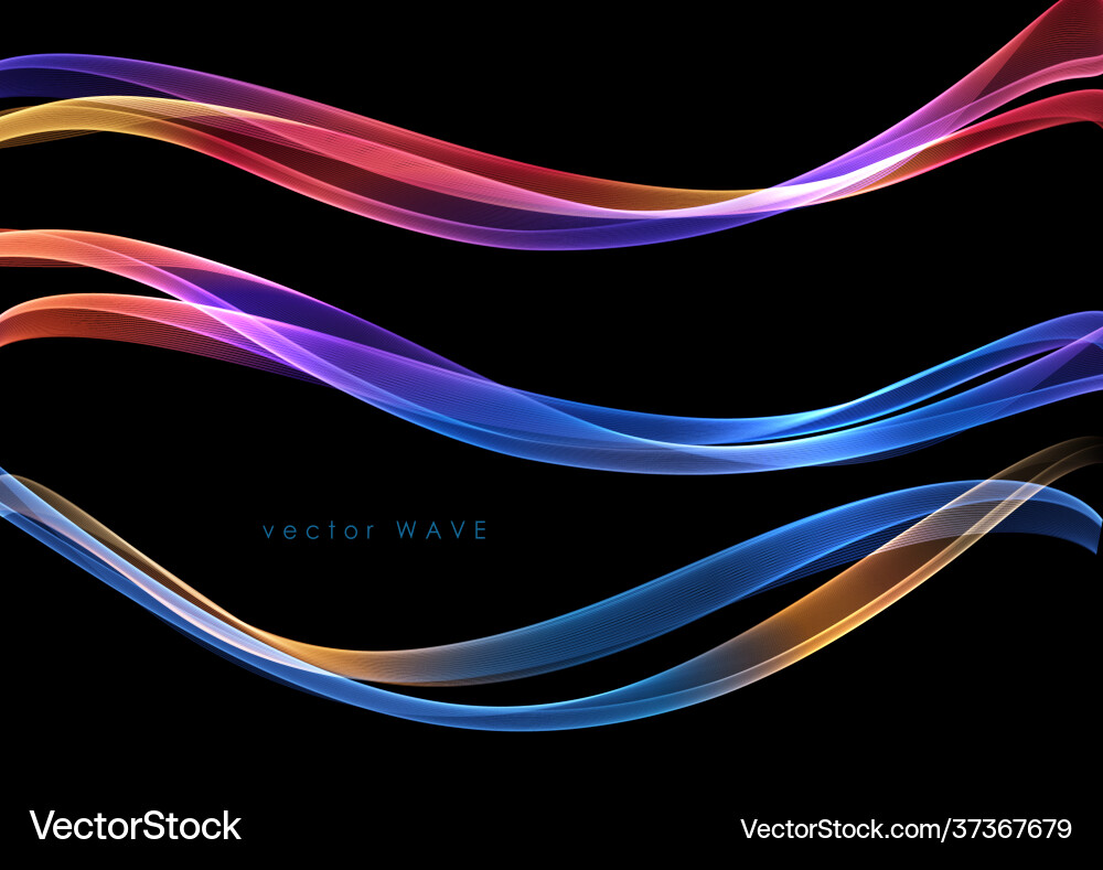 Abstract colorful flowing wave lines Abstract colorful flowing wave lines vector image