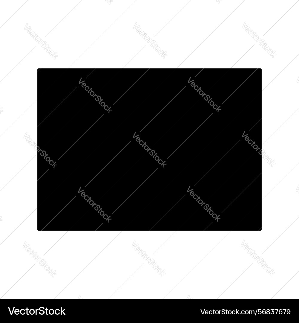Bold rectangle glyph suits web design interfaces Vector Image