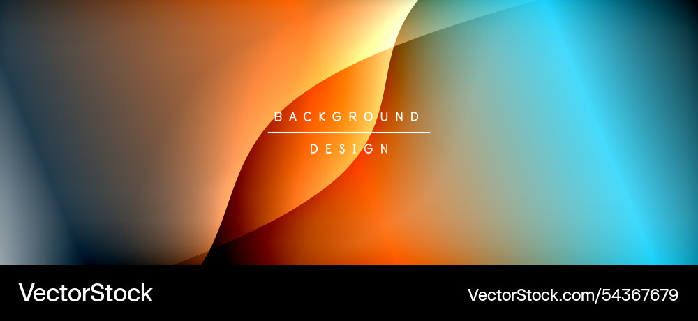Gradient and shadow wave line geometric background Vector Image