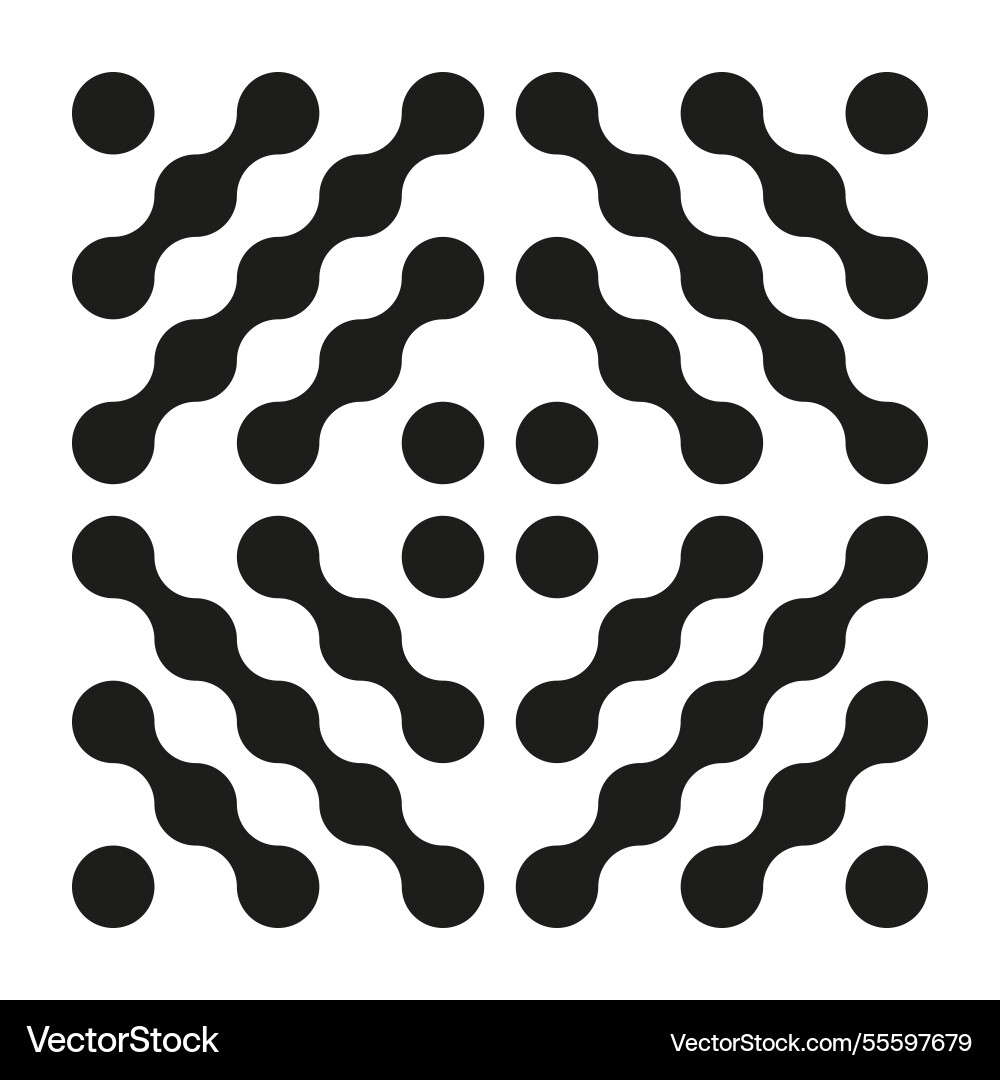 Metaball seamless pattern connected dots sign Metaball seamless pattern connected dots sign vector image
