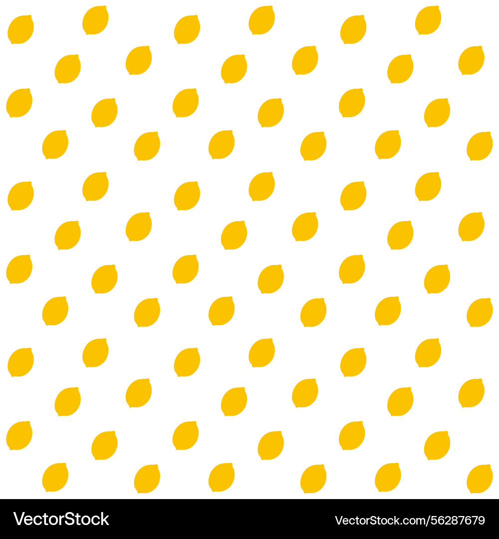 Minimalistic and seamless lemon pattern in flat vector image