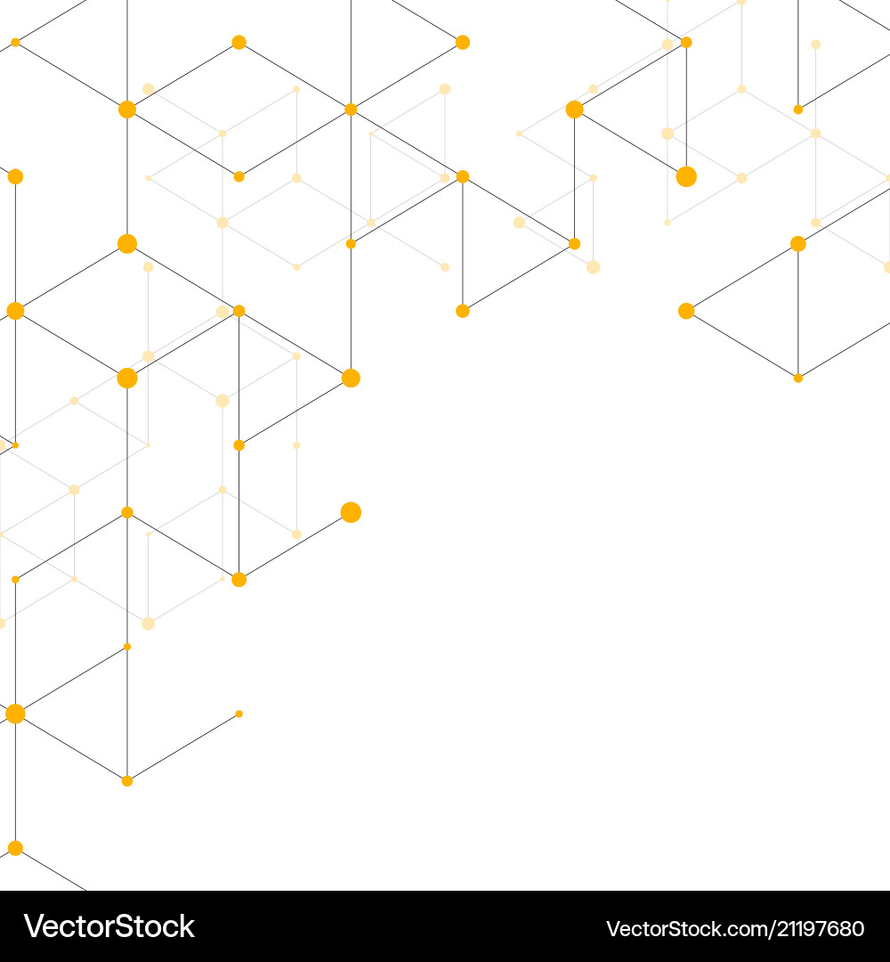 Abstract Line Pattern - Connecting Shapes vector image
