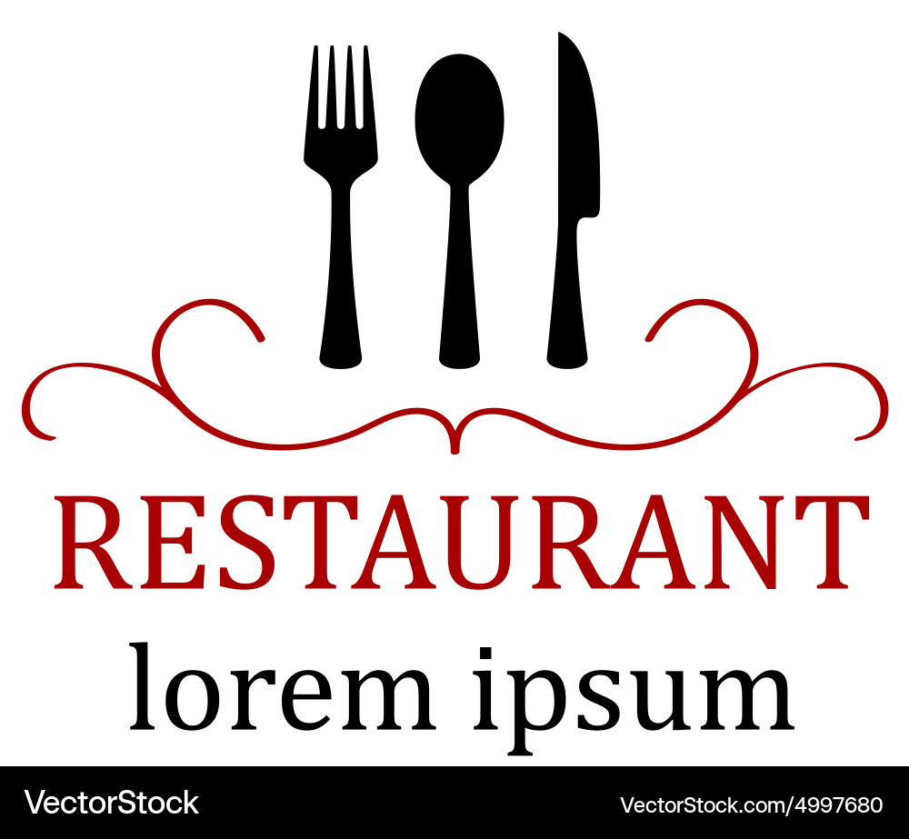 Art restaurant icon for menu Royalty Free Vector Image