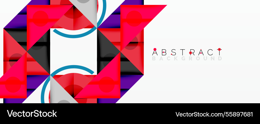 Abstract geometric composition with intersecting Abstract geometric composition with intersecting Vector Image