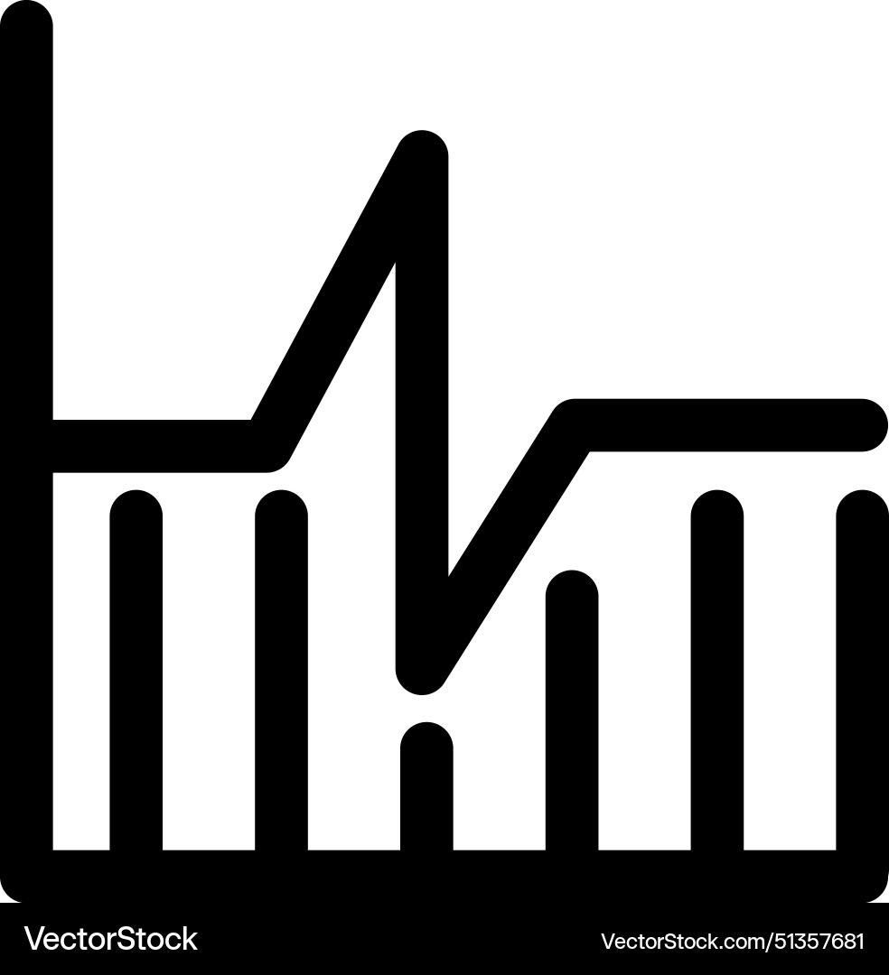 Analytics icon thin linear style design isolated Analytics icon thin linear style design isolated vector image