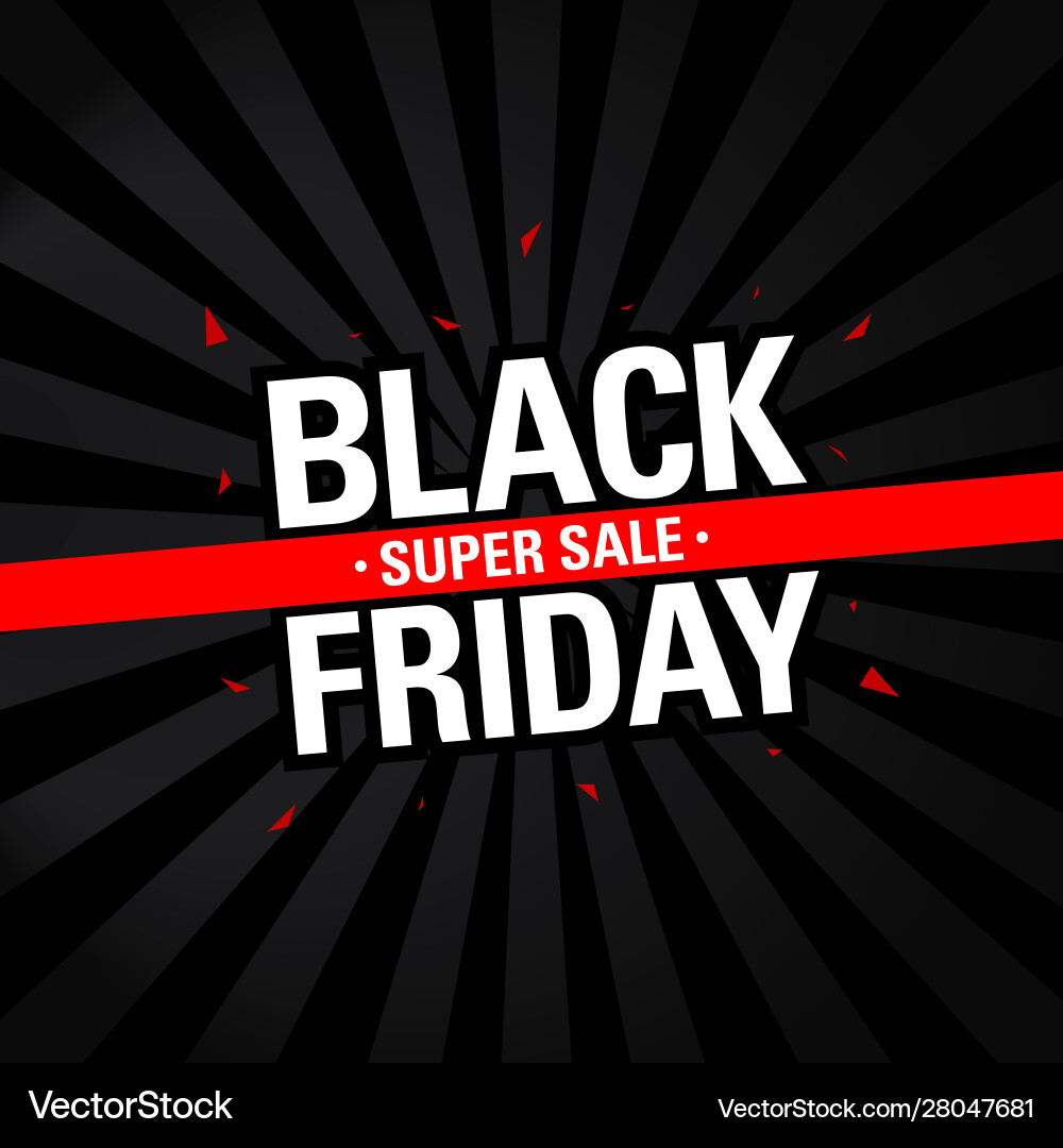 Black friday sale discount banner Black friday sale discount banner vector image