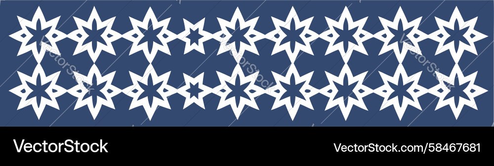 Sharp Blue Angular Geometric Pattern Vector Image