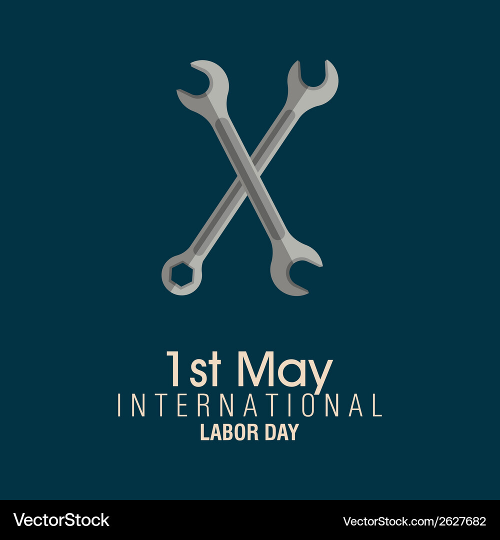 Abstract labor day background with special objects Vector Image