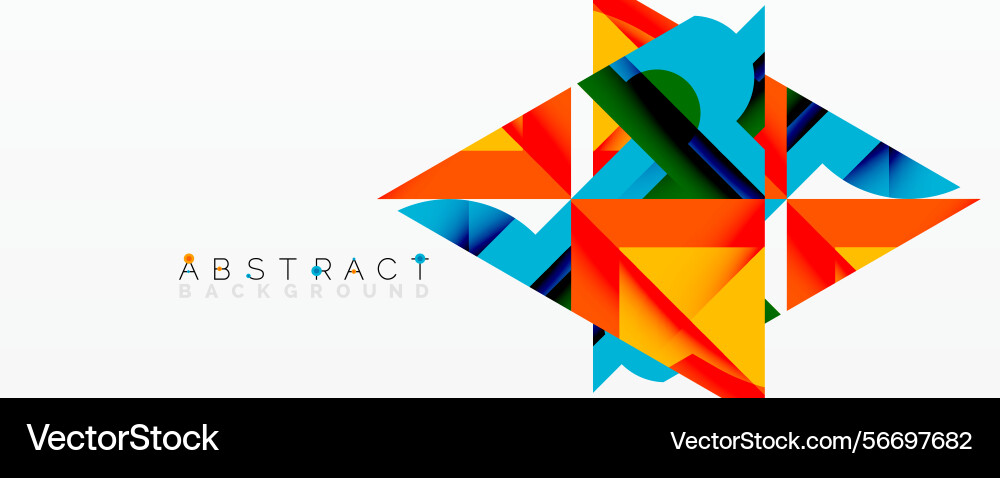 Bright geometric shapes overlap creating dynamic Bright geometric shapes overlap creating dynamic vector image