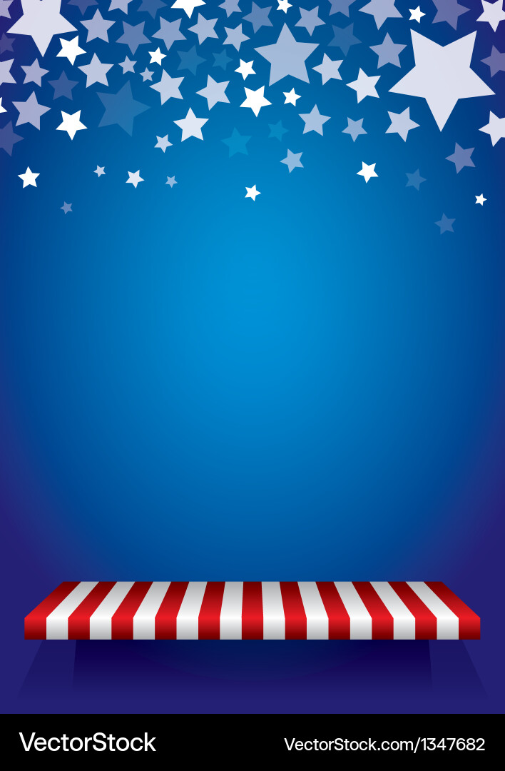 Empty shelf vector image