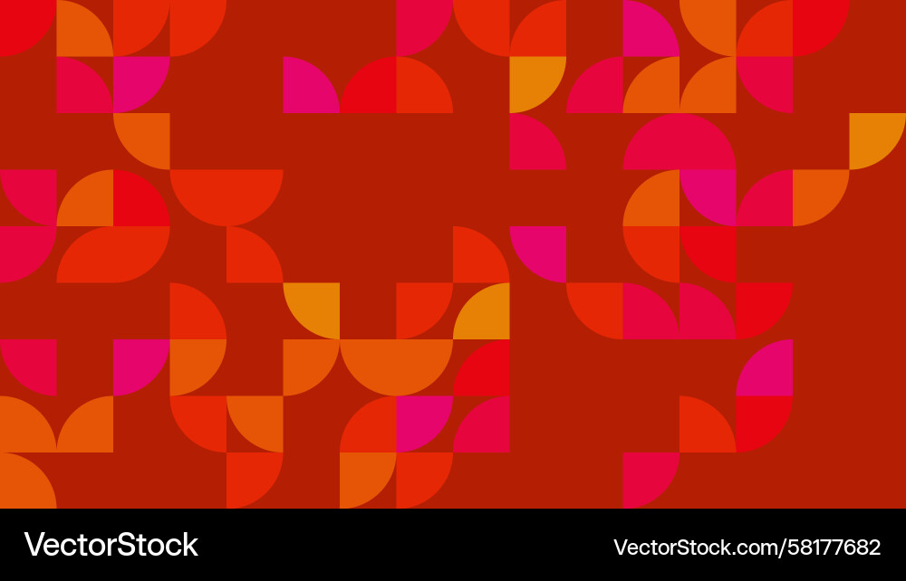 Geometric Color Blocks Pattern Vector Image