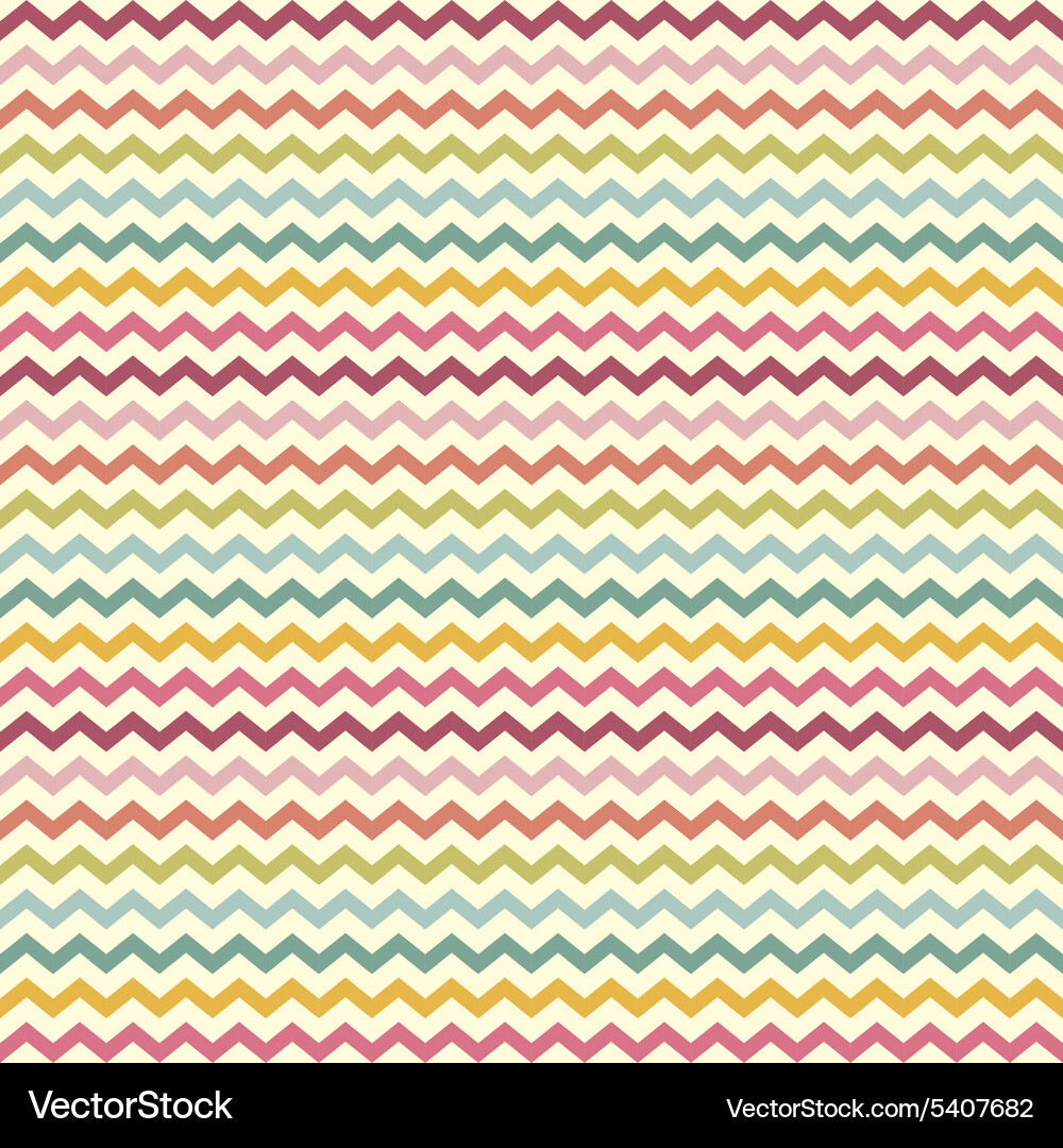 Retro Zigzag Chevron Pattern Vector Image