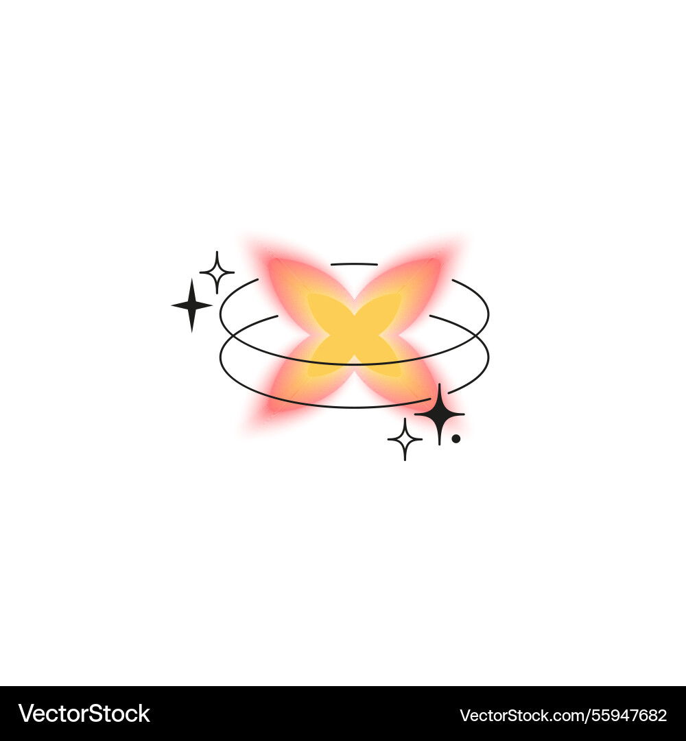 Sparkle Stern rot gelb Gradient verwischt Element Sparkle Stern rot gelb Gradient verwischt Element vektorbild