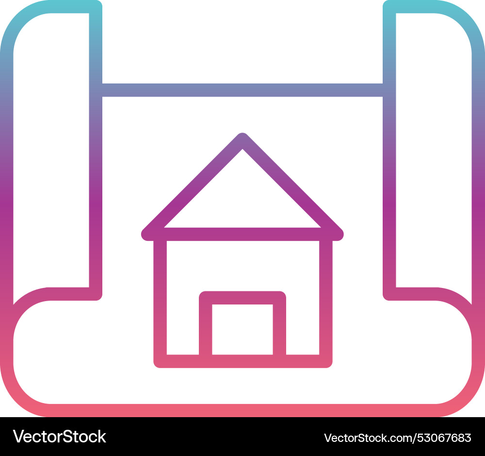 Blueprint line gradient design Vector Image