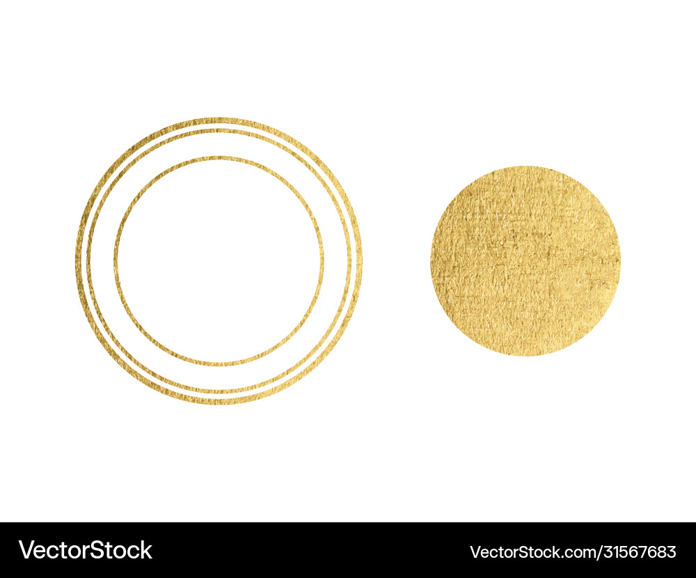 Gold rubber stamp luxury golden vintage border Gold rubber stamp luxury golden vintage border vector image