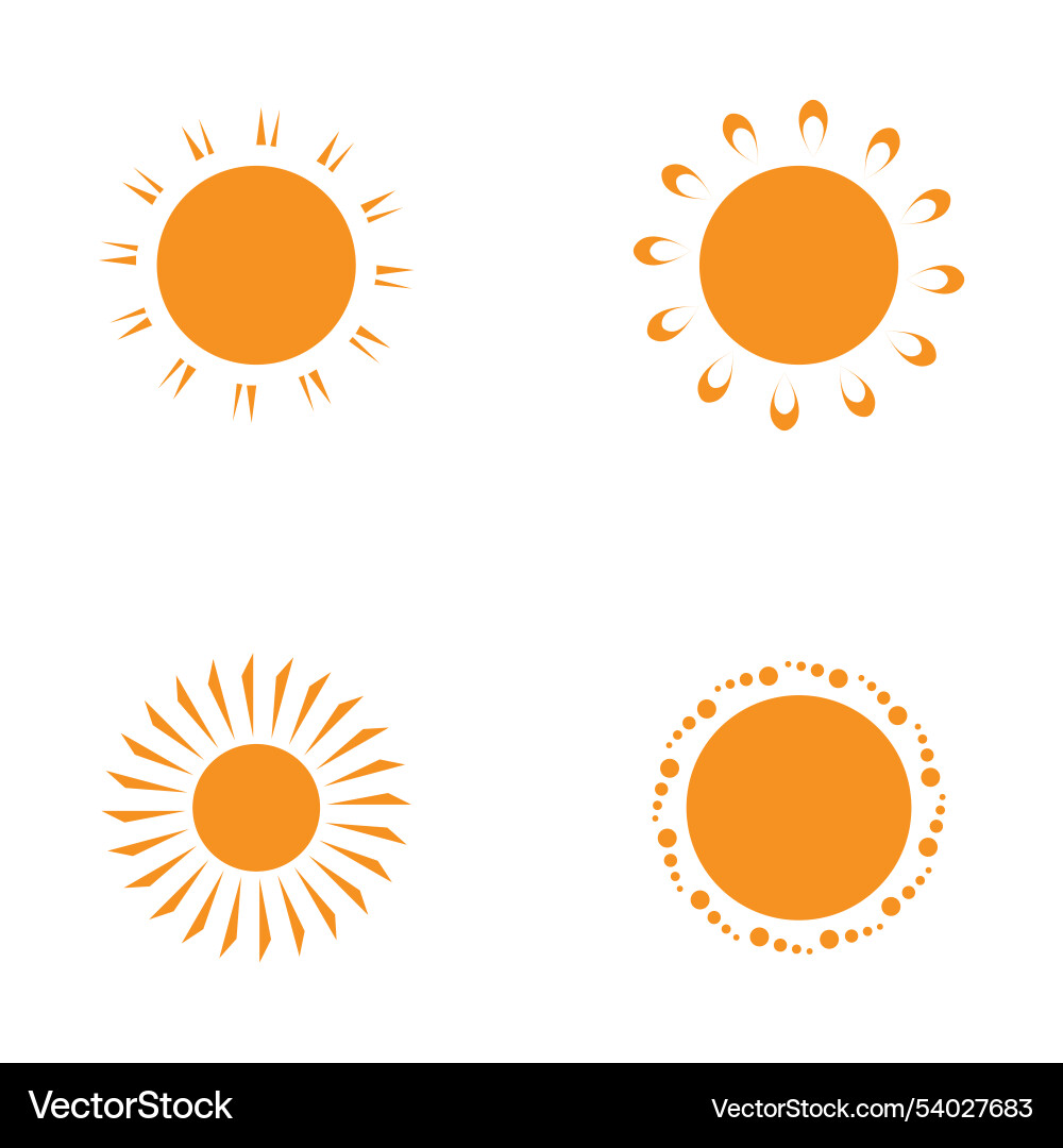 Sun icon Royalty Free Vector Image - VectorStock