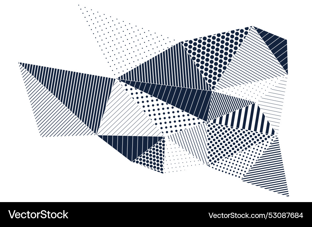 Abstract background low poly triangles style Abstract background low poly triangles style vector image