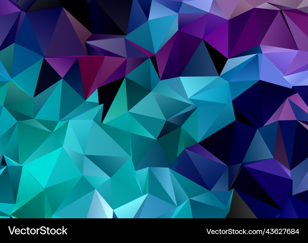 Abstract background with a low poly design vector image
