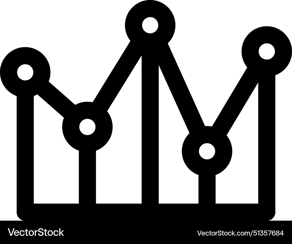 Analytics icon thin linear style design isolated Analytics icon thin linear style design isolated vector image