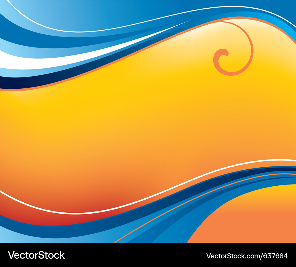 Dynamic Wave Form Vector Image