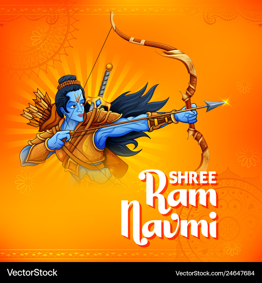 Shree ram navami celebration background