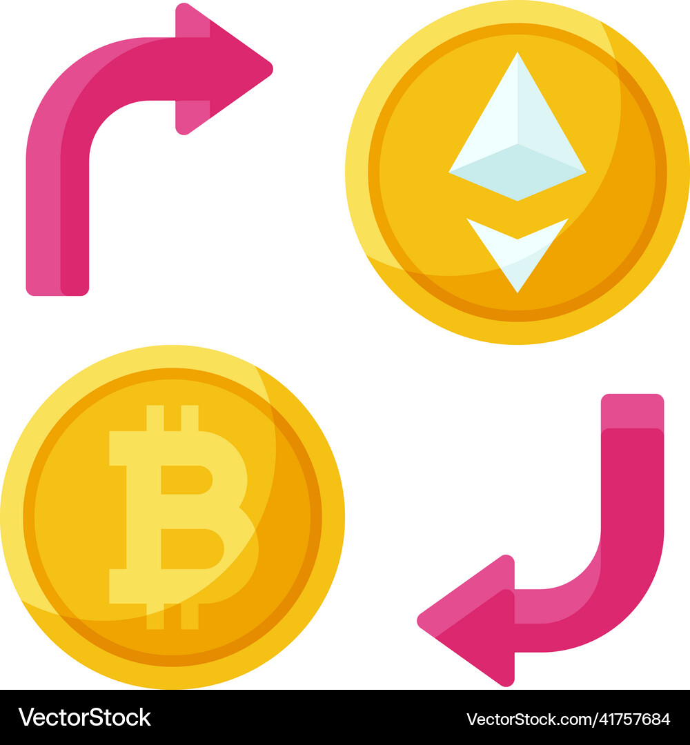 Swap icon bitcoin related – Royalty-Free Vector | VectorStock