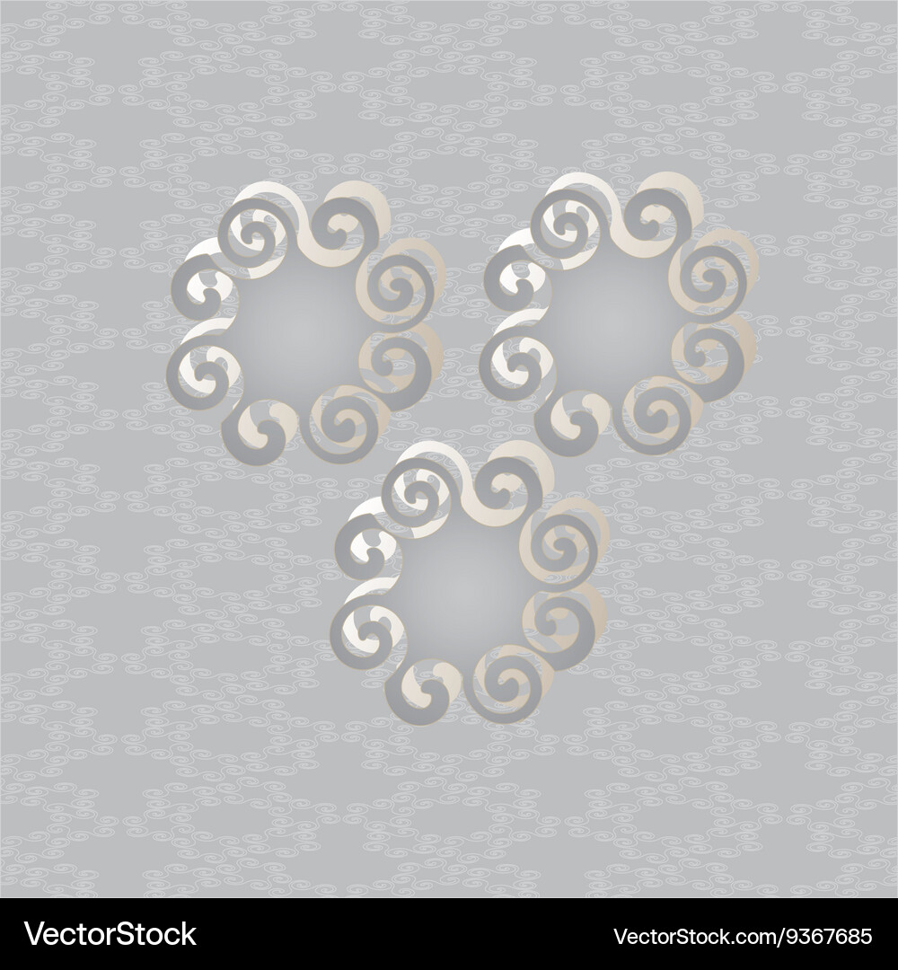 Abstract background with rounded shapes Vector Image