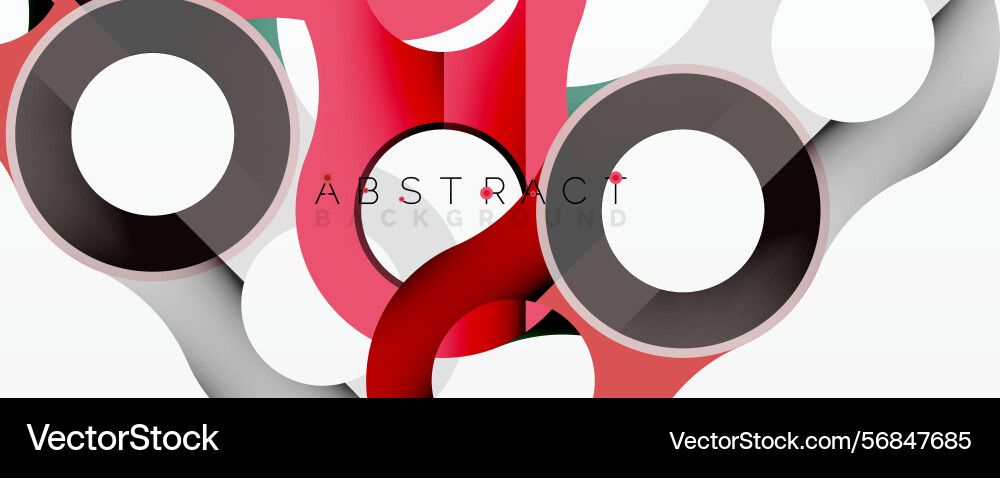 Abstract design features overlapping circles red Abstract design features overlapping circles red Vector Image