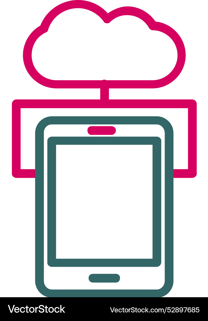 Cloud networking icon design vector image