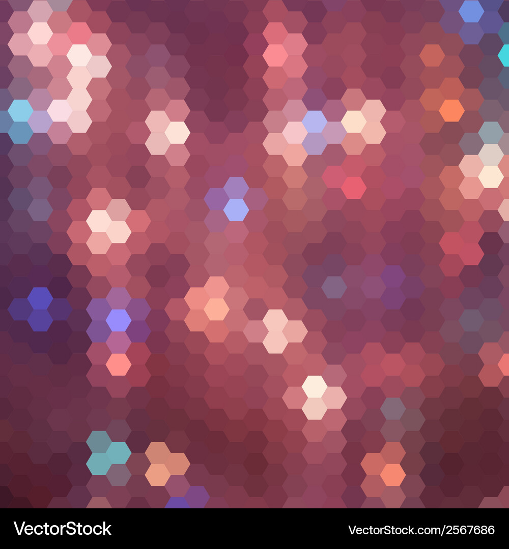 Abstract background of hexagons Vector Image