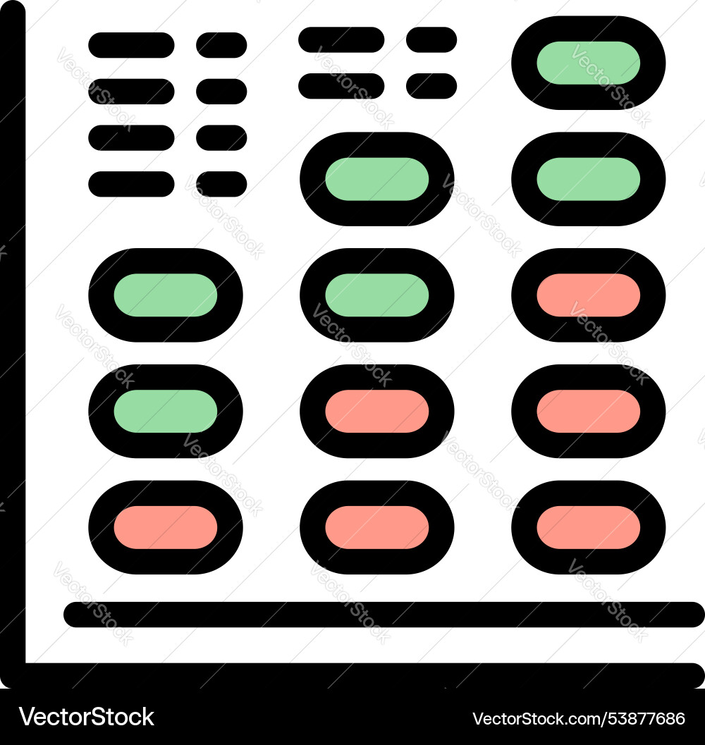 Spreadsheet software showing rows and columns Spreadsheet software showing rows and columns Vector Image