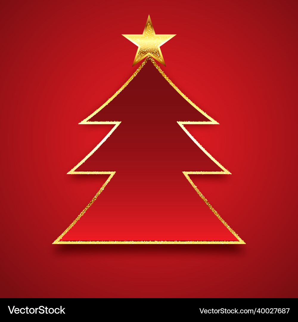Christmas tree background Royalty Free Vector Image