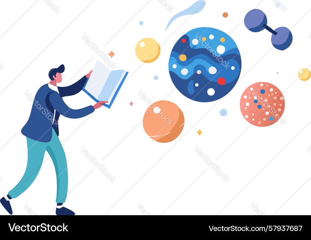 Data Interaction Concept Vector Image