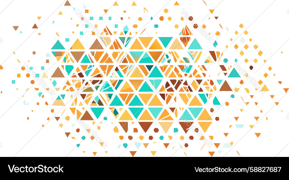 Dynamic Geometric Triangle Pattern Vector Image
