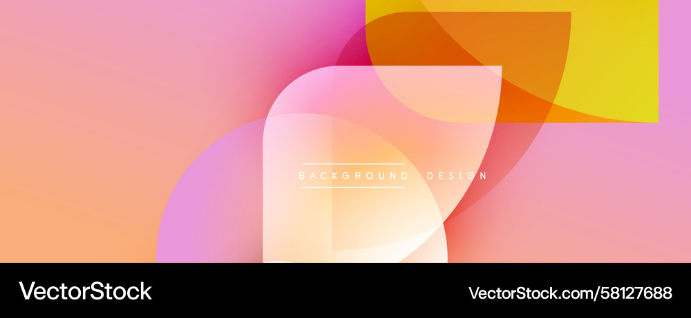 Abstract Overlapping Shapes Background Vector Image