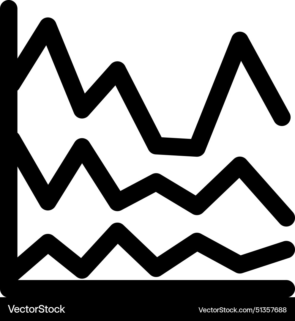 Analytics icon thin linear style design isolated Analytics icon thin linear style design isolated Vector Image