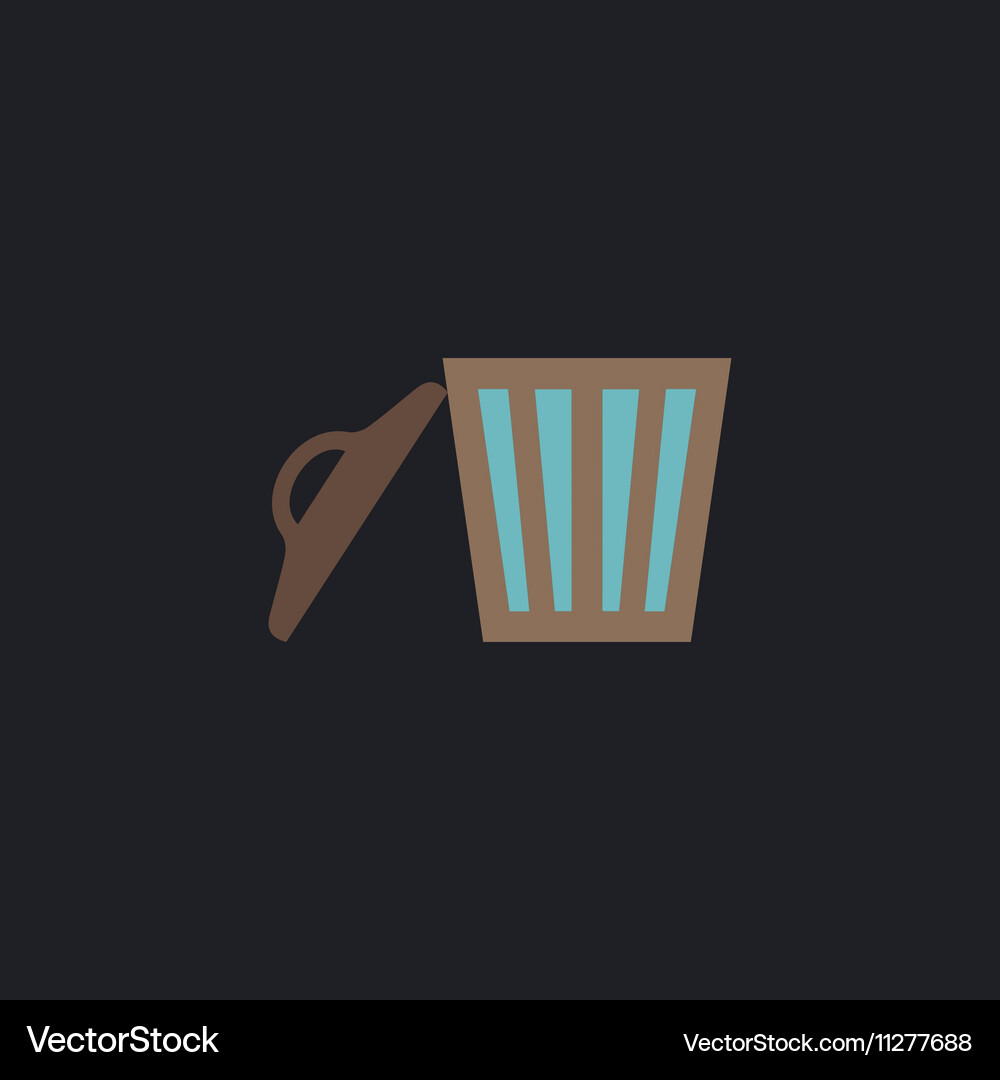 Trash computer symbol Vector Image