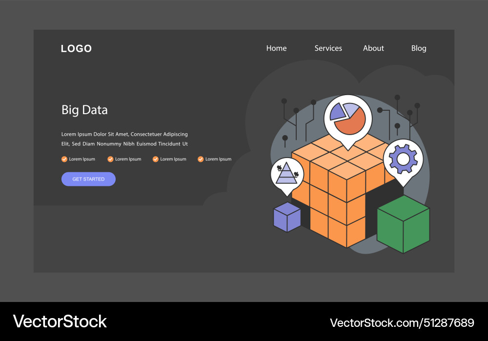 Big data datasets with advanced analytics Big data datasets with advanced analytics vector image