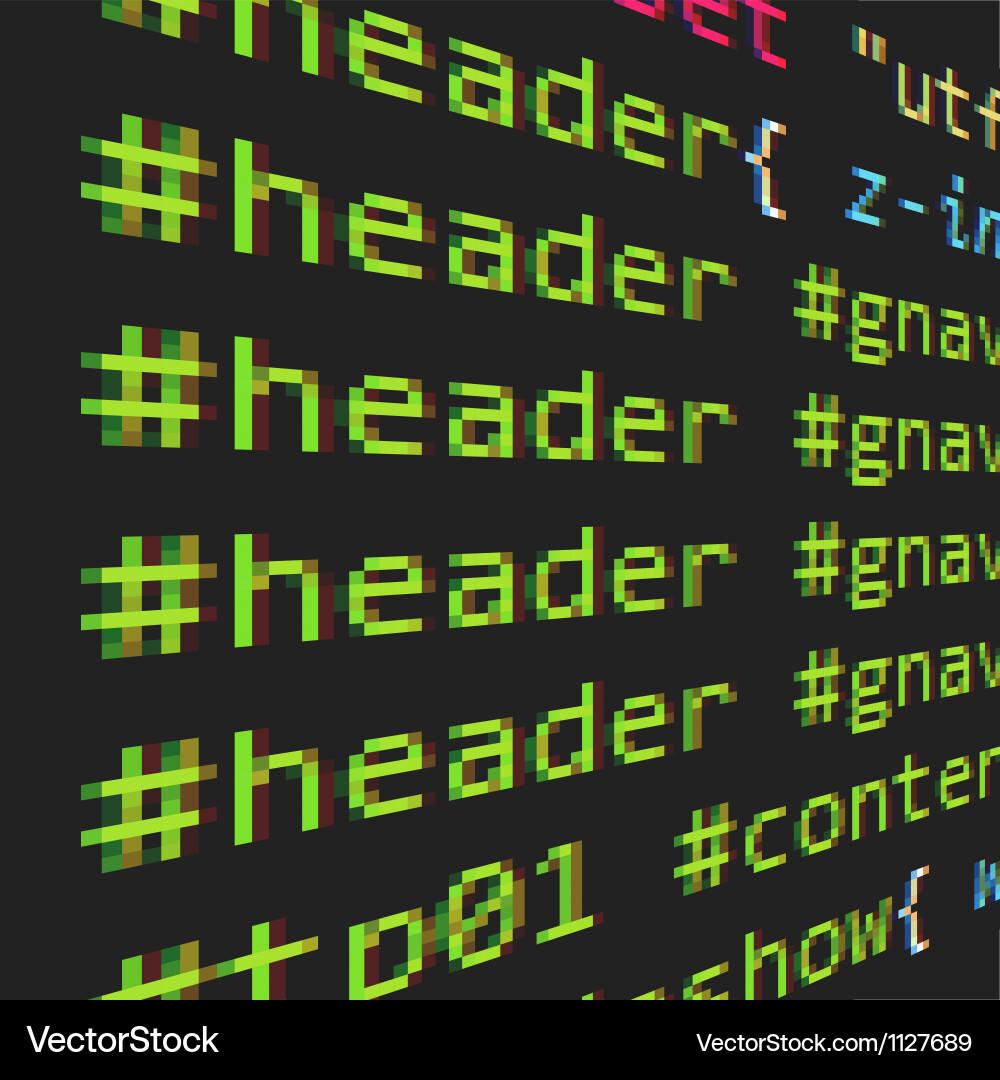 Css und HTML-Code vektorbild
