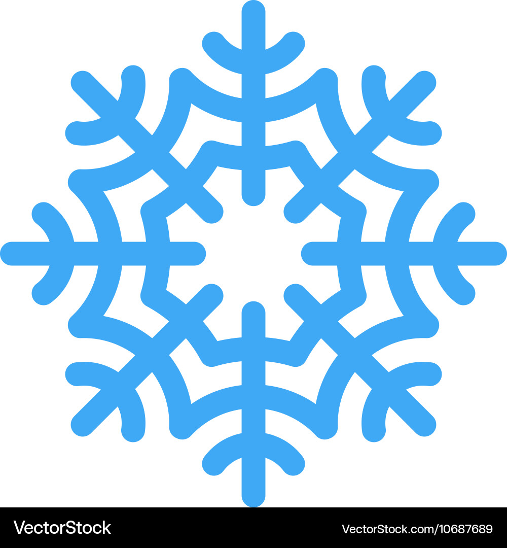 Snowflake Royalty Free Vector Image - VectorStock