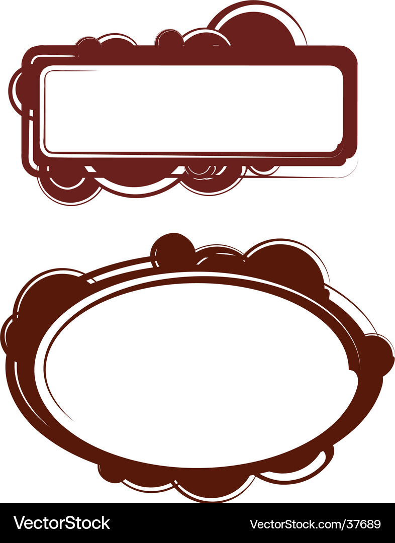 Text Boxes - Purple & Modern Vector Image
