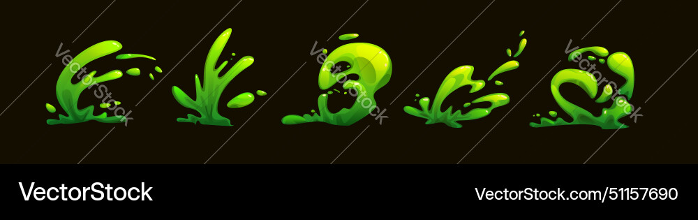 Green slime drip liquid halloween mucus splat Green slime drip liquid halloween mucus splat vector image