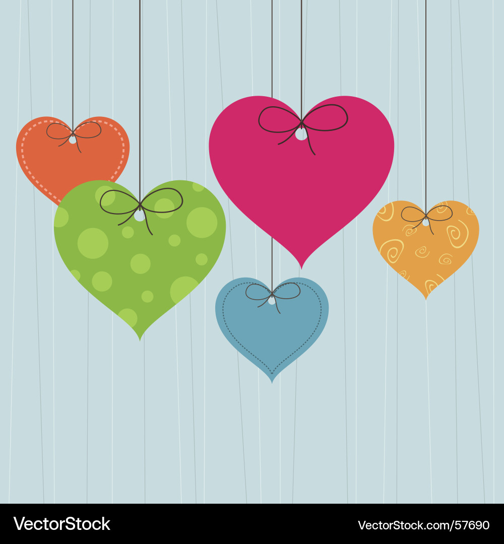 Hearts Royalty Free Vector Image - VectorStock