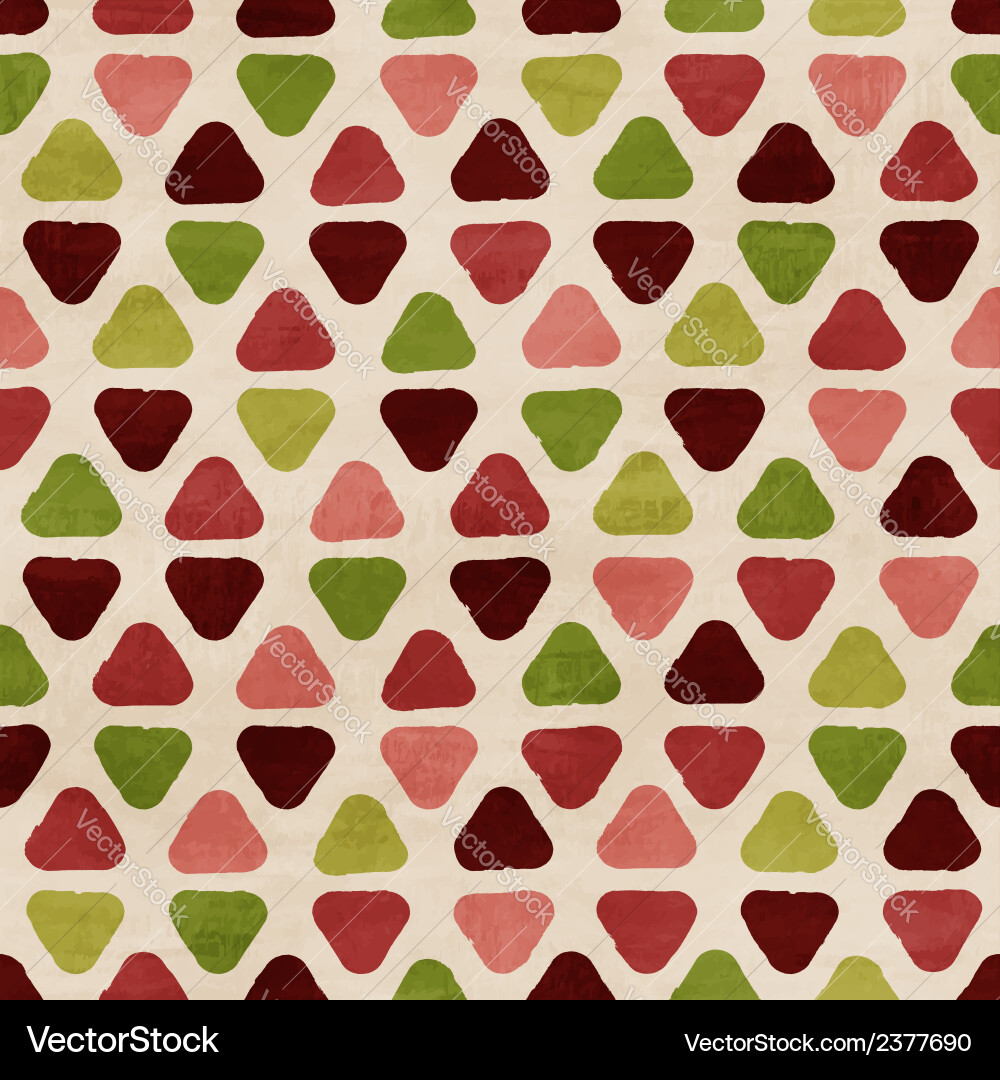 Retro Triangle Pattern Vector Image