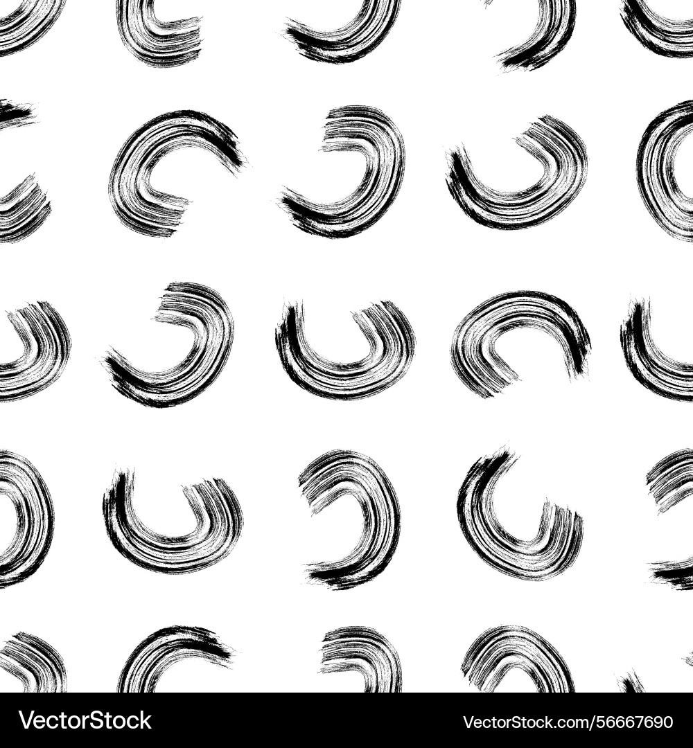 Seamless pattern with sketch circles shape Seamless pattern with sketch circles shape vector image